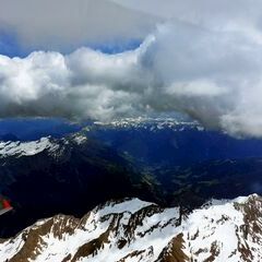 Flugwegposition um 11:42:05: Aufgenommen in der Nähe von 39013 Moos in Passeier, Autonome Provinz Bozen - Südtirol, Italien in 3529 Meter